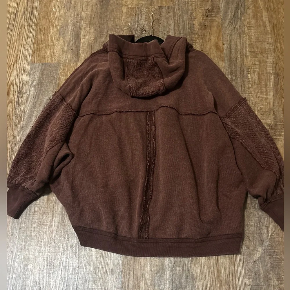 Free People Forever Yours Cardi In Charred Eggplant We The Free (NWOT) - Picture 9 of 12